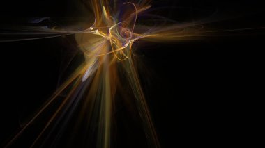 Fantezi kaotik renkli fraktal desen. Soyut Fraktal şekiller. 3D render resimde arka plan veya duvar kağıdı.