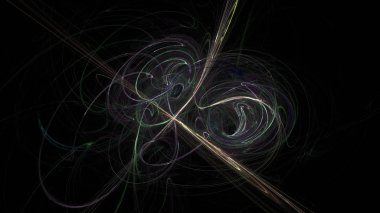 Fantezi kaotik renkli fraktal desen. Soyut Fraktal şekiller. 3D render resimde arka plan veya duvar kağıdı.