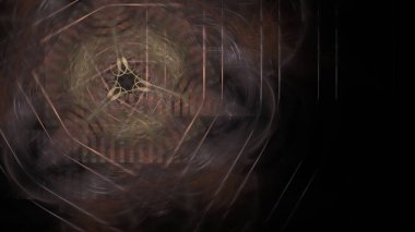 Fantezi kaotik renkli fraktal desen. Soyut Fraktal şekiller. 3D render resimde arka plan veya duvar kağıdı.