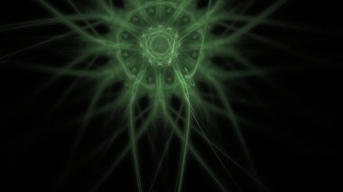 Fantezi kaotik renkli fraktal desen. Soyut Fraktal şekiller. 3D render resimde arka plan veya duvar kağıdı.