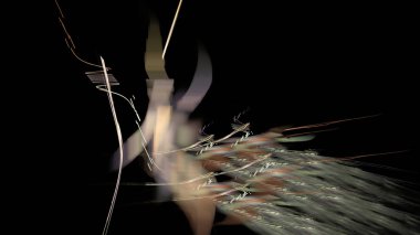 Fantezi kaotik renkli fraktal desen. Soyut Fraktal şekiller. 3D render resimde arka plan veya duvar kağıdı.