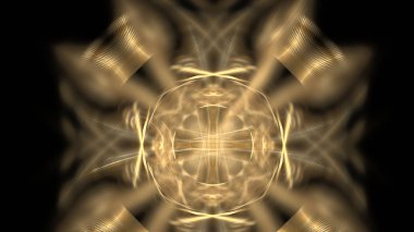 Fantezi kaotik renkli fraktal desen. Soyut Fraktal şekiller. 3D render resimde arka plan veya duvar kağıdı.