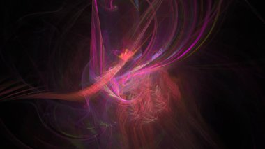 Fantezi kaotik renkli fraktal desen. Soyut Fraktal şekiller. 3D render resimde arka plan veya duvar kağıdı.