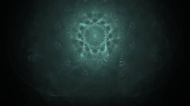 Fantezi kaotik renkli fraktal desen. Soyut Fraktal şekiller. 3D render resimde arka plan veya duvar kağıdı.