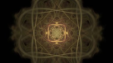 Fantezi kaotik renkli fraktal desen. Soyut Fraktal şekiller. 3D render resimde arka plan veya duvar kağıdı.