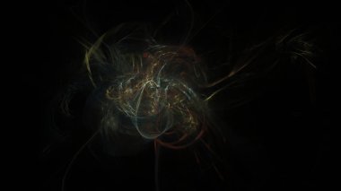 Fantezi kaotik renkli fraktal desen. Soyut Fraktal şekiller. 3D render resimde arka plan veya duvar kağıdı.