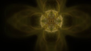 Fantezi kaotik renkli fraktal desen. Soyut Fraktal şekiller. 3D render resimde arka plan veya duvar kağıdı.