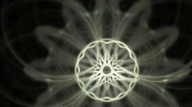 Fantezi kaotik renkli fraktal desen. Soyut Fraktal şekiller. 3D render resimde arka plan veya duvar kağıdı.