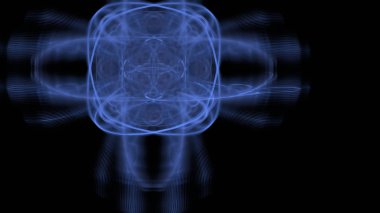 Fantezi kaotik renkli fraktal desen. Soyut Fraktal şekiller. 3D render resimde arka plan veya duvar kağıdı.