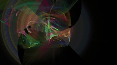Fantezi kaotik renkli fraktal desen. Soyut Fraktal şekiller. 3D render resimde arka plan veya duvar kağıdı.