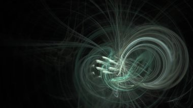 Fantezi kaotik renkli fraktal desen. Soyut Fraktal şekiller. 3D render resimde arka plan veya duvar kağıdı.