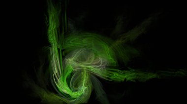 Fantezi kaotik renkli fraktal desen. Soyut Fraktal şekiller. 3D render resimde arka plan veya duvar kağıdı.