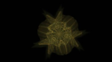 Fantezi kaotik renkli fraktal desen. Soyut Fraktal şekiller. 3D render resimde arka plan veya duvar kağıdı.