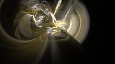 Fantezi kaotik renkli fraktal desen. Soyut Fraktal şekiller. 3D render resimde arka plan veya duvar kağıdı.