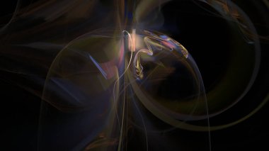 Fantezi kaotik renkli fraktal desen. Soyut Fraktal şekiller. 3D render resimde arka plan veya duvar kağıdı.