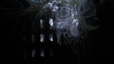 Fantezi kaotik renkli fraktal desen. Soyut Fraktal şekiller. 3D render resimde arka plan veya duvar kağıdı.