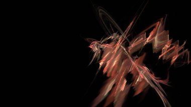 Fantezi kaotik renkli fraktal desen. Soyut Fraktal şekiller. 3D render resimde arka plan veya duvar kağıdı.