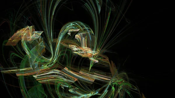 Fantezi kaotik renkli fraktal desen. Soyut Fraktal şekiller. 3D render resimde arka plan veya duvar kağıdı.