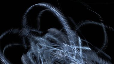 Fantezi kaotik renkli fraktal desen. Soyut Fraktal şekiller. 3D render resimde arka plan veya duvar kağıdı.