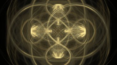 Fantezi kaotik renkli fraktal desen. Soyut Fraktal şekiller. 3D render resimde arka plan veya duvar kağıdı.