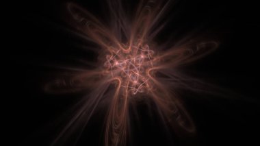 Fantezi kaotik renkli fraktal desen. Soyut Fraktal şekiller. 3D render resimde arka plan veya duvar kağıdı.