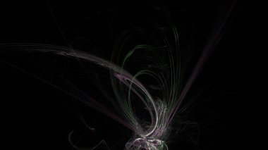 Fantezi kaotik renkli fraktal desen. Soyut Fraktal şekiller. 3D render resimde arka plan veya duvar kağıdı.