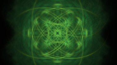 Fantezi kaotik renkli fraktal desen. Soyut Fraktal şekiller. 3D render resimde arka plan veya duvar kağıdı.