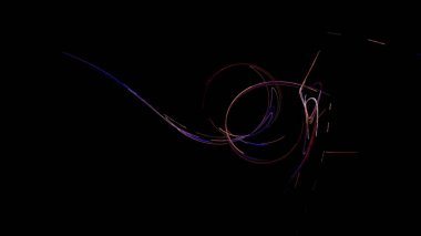 Fantezi kaotik renkli fraktal desen. Soyut Fraktal şekiller. 3D render resimde arka plan veya duvar kağıdı.