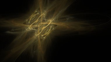 Fantezi kaotik renkli fraktal desen. Soyut Fraktal şekiller. 3D render resimde arka plan veya duvar kağıdı.