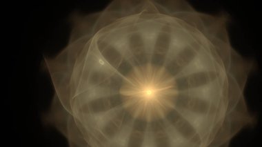 Fantezi kaotik renkli fraktal desen. Soyut Fraktal şekiller. 3D render resimde arka plan veya duvar kağıdı.