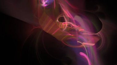 Fantezi kaotik renkli fraktal desen. Soyut Fraktal şekiller. 3D render resimde arka plan veya duvar kağıdı.