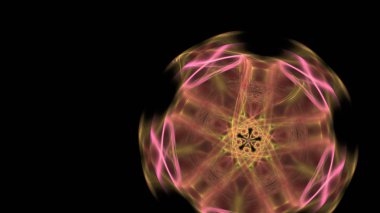 Fantezi kaotik renkli fraktal desen. Soyut Fraktal şekiller. 3D render resimde arka plan veya duvar kağıdı.