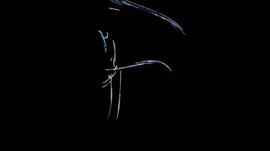 Fantezi kaotik renkli fraktal desen. Soyut Fraktal şekiller. 3D render resimde arka plan veya duvar kağıdı.