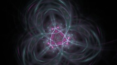 Fantezi kaotik renkli fraktal desen. Soyut Fraktal şekiller. 3D render resimde arka plan veya duvar kağıdı.