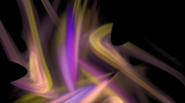 Fantezi kaotik renkli fraktal desen. Soyut Fraktal şekiller. 3D render resimde arka plan veya duvar kağıdı.