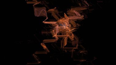 Fantezi kaotik renkli fraktal desen. Soyut Fraktal şekiller. 3D render resimde arka plan veya duvar kağıdı.