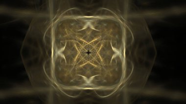 Fantezi kaotik renkli fraktal desen. Soyut Fraktal şekiller. 3D render resimde arka plan veya duvar kağıdı.