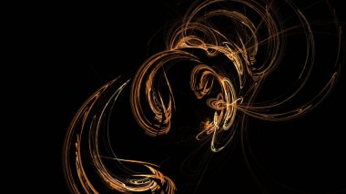 Fantezi kaotik renkli fraktal desen. Soyut Fraktal şekiller. 3D render resimde arka plan veya duvar kağıdı.