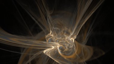 Fantezi kaotik renkli fraktal desen. Soyut Fraktal şekiller. 3D render resimde arka plan veya duvar kağıdı.