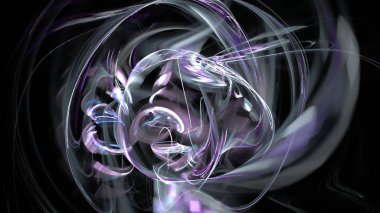 Fantezi kaotik renkli fraktal desen. Soyut Fraktal şekiller. 3D render resimde arka plan veya duvar kağıdı.