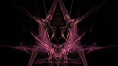 Fantezi kaotik renkli fraktal desen. Soyut Fraktal şekiller. 3D render resimde arka plan veya duvar kağıdı.