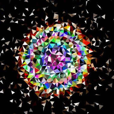 Arka plan çok renkli geometrik poligonal.