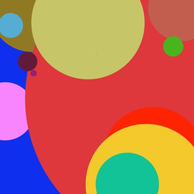 Daire geometrik şaşırtıcı arka plan çok renkli desen.