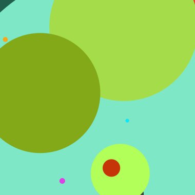 Daire geometrik güzel arka plan çok renkli desen.