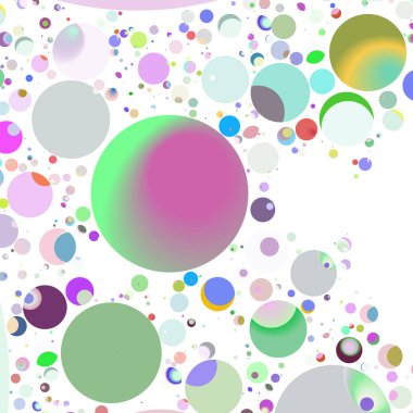Çok renkli geometrik daire arka plan seamless modeli.