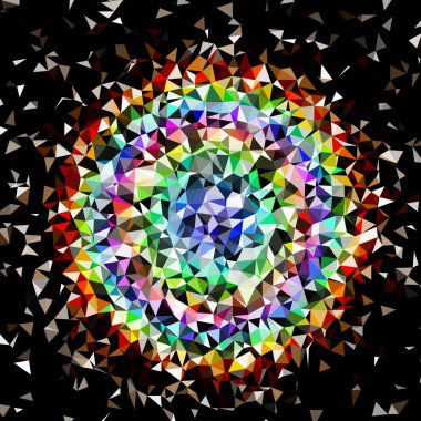 Arka plan çok renkli geometrik poligonal.
