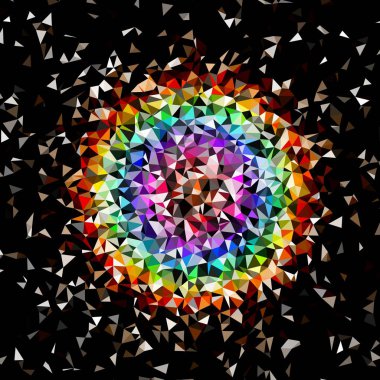 Arka plan çok renkli geometrik poligonal.