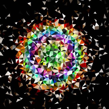 Arka plan çok renkli geometrik poligonal.