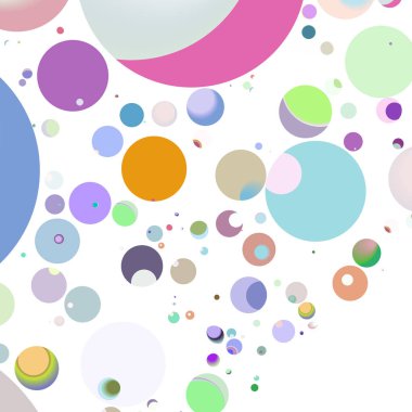 Çok renkli geometrik daire arka plan seamless modeli.