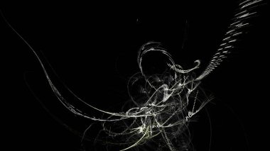 Fantezi kaotik renkli fraktal desen. Soyut Fraktal şekiller. 3D render resimde arka plan veya duvar kağıdı.